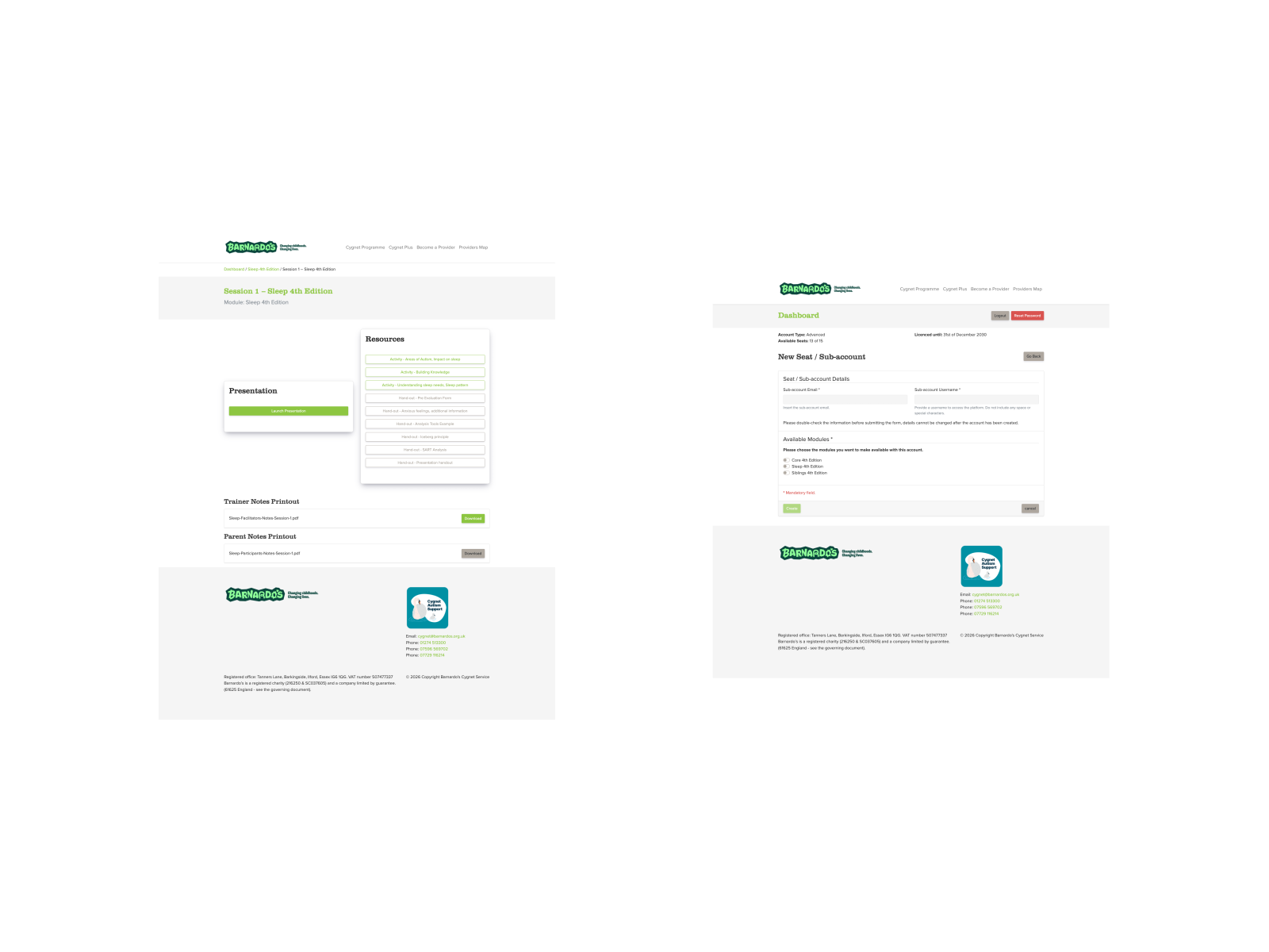 Cygnet service platform